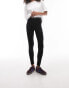 Topshop branded elastic legging in black