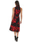 ფოტო #2 პროდუქტის Petite Printed V-Neck Sleeveless Dress