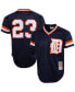 Фото #1 товара Men' s Kirk Gibson Navy Detroit Tigers 1984 Authentic Cooperstown Collection Mesh Batting Practice Jersey