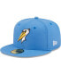 Фото #1 товара Men's Light Blue Myrtle Beach Pelicans Authentic Collection 59FIFTY Fitted Hat
