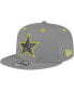 Men's Graphite Dallas Cowboys Volt 9FIFTY Snapback Hat - фото #1