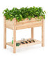 Raised Garden Elevated Wood Planter Box Stand