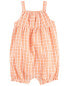 Фото #3 товара Baby Gingham Seersucker Romper 18M