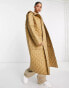 Фото #8 товара ASOS DESIGN Tall longline quilted coat in camel