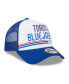 ფოტო #3 პროდუქტის Men's White/Royal Toronto Blue Jays Stacked A-Frame Trucker 9FORTY Adjustable Hat