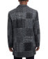 Фото #2 товара Men's Belfort Double-Breasted Plaid Overcoat