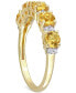 Кольцо Macy's Citrine & White Topaz Желтый, 5 - фото #4