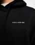 COLLUSION Unisex hold tight back print oversized hoodie in black