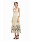 ფოტო #4 პროდუქტის Women's Floral flared midi dress