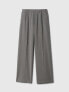 Wide-Leg Seamed Pull-On Pants