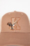 Erkek Dokuma Beyzbol Basketbol Şapkası B8019AX24SM