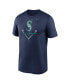 Фото #3 товара Men's Navy Seattle Mariners Icon Legend Performance T-shirt