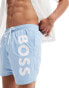 Фото #1 товара Boss Octopus swim short in blue