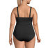 Plus Size G-Cup Chlorine Resistant Wrap Underwire Tankini Swimsuit Top