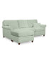 Фото #8 товара Lidia 82" Fabric 2-Pc. Reversible Chaise Sectional Sofa with Storage Ottoman - Custom Colors, Created for Macy's