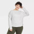 All in Motion Women's Heathered Gray Super Soft Modal Thumbhole Sweatshirt 3X