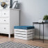 Sitzhocker mit Stauraum WHITE 2er Set