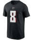 ფოტო #3 პროდუქტის Men's Kyle Pitts Black Atlanta Falcons 2021 NFL Draft First Round Pick Player Name and Number T-shirt