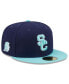 Фото #1 товара Men's Navy, Light Blue USC Trojans 59FIFTY Fitted Hat