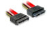 Delock Cable SATA Slimline male > female - 0.3 m - Male/Female - Black