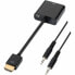 Фото #3 товара Адаптер HDMI—SVGA с аудио Aisens A122-0126 Чёрный 10 cm