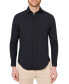 ფოტო #1 პროდუქტის Men's Slim Fit Non-Iron Solid Performance Stretch Button-Down Shirt