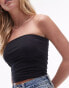 Topshop petite longline bandeau in black Черный, M - EU 40-42 - фото #4