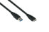 Good Connections UK30P-AMB-018S - 1.8 m - USB A - Micro-USB B - USB 3.2 Gen 1 (3.1 Gen 1) - 5000 Mbit/s - Black