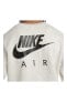 Фото #4 товара Sportswear Air Brushed-back Fleece Beyaz Renk Erkek Sweatshirt