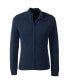 Men's School Uniform Cotton Modal Zip Front Cardigan Sweater