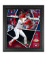 Фото #1 товара Shohei Ohtani Los Angeles Angels Framed 15" x 17" Impact Player Collage with a Piece of Game-Used Baseball - Limited Edition of 500