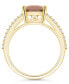 ფოტო #3 პროდუქტის Morganite and Diamond Accent Ring in 14K Yellow Gold