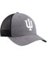 Фото #4 товара Men's Charcoal Indiana Hoosiers Carbon Trucker Adjustable Hat