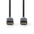 Фото #3 товара Nedis CCBW37014AT20 - 2 m - DisplayPort - DisplayPort - Male - Male - Anthracite - Grey