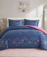 Фото #1 товара CLOSEOUT! Janie Rainbow Iridescent Metallic Dot 3-Piece Duvet Cover Set, Full/Queen