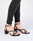 ფოტო #6 პროდუქტის Women's Anikah Block Heel Strappy Sandals