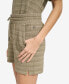 ფოტო #9 პროდუქტის Women's Striped Knit Drawstring Shorts