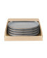 Studio Craft Grey 4 Piece Coupe Dinner Plate Set