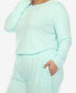 Фото #3 товара Пижама White Mark Plus Size Lounge Set, 2-х предметная