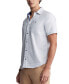 Фото #3 товара Men's Sinyl Striped Short Sleeve Button-Front Shirt