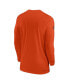 Фото #4 товара Men's Orange Cincinnati Bengals Sideline Coach Performance Long Sleeve T-shirt