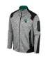 Фото #2 товара Men's Gray Michigan State Spartans Silberman Color Block Full-Zip Jacket