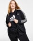 ფოტო #9 პროდუქტის Women's 3-Stripe Tricot Track Jacket, XS-4X