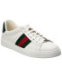 Фото #1 товара Gucci Ace Leather Sneaker Men's White 6.5 Uk