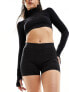 Фото #1 товара Only Play training sports booty legging shorts in black