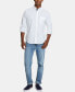 Фото #6 товара Men's Classic-Fit Stretch Solid Oxford Button-Down Shirt