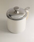 Small lacquered steel oil filter jar