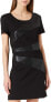 Фото #1 товара ONLY Women's Onlmalene Faux Leather Mix Dress OTW Dress