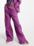 Фото #1 товара Native Youth straight leg twill cargo trouser co-ord in purple