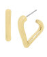 ფოტო #1 პროდუქტის Gold-Tone Heart Hoop Earrings